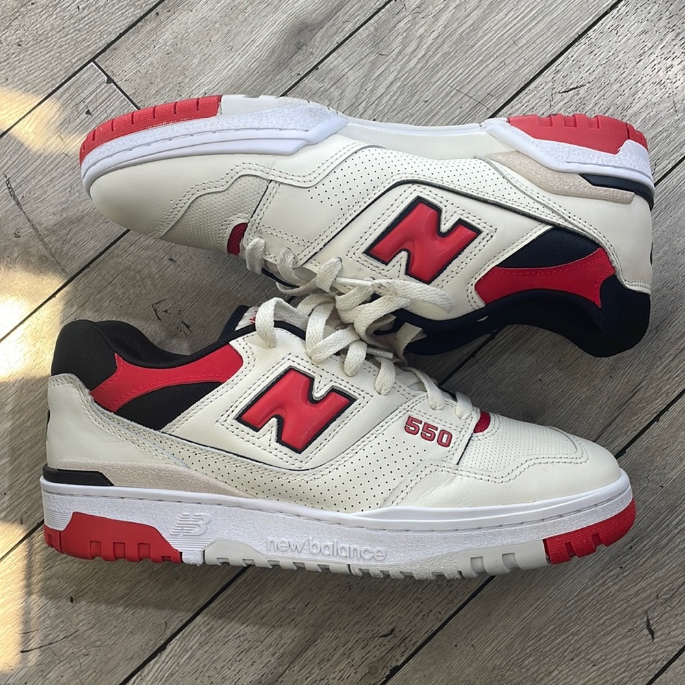 2023 Sea Salt True Red 
New Balance Sneakers 550